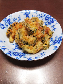 ゴーヤと豚肉の天ぷら-レシピのメイン写真