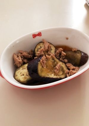 茄子とひき肉の甘辛煮 簡単-レシピのメイン写真