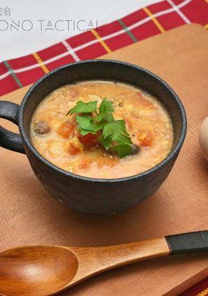 トマトの水分だけで作るトマトエッグスープ-レシピのメイン写真