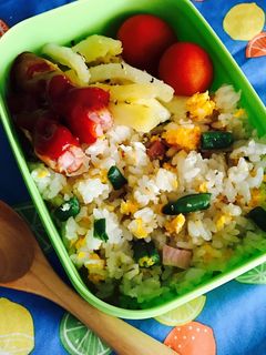 ベーコン焼飯弁当-レシピのメイン写真