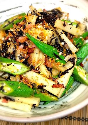 長芋とオクラのホットサラダ-レシピのメイン写真