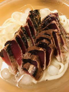 冷やしうどん&かつおのたたきパック-レシピのメイン写真