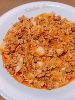 豚ひき肉のケチャップ炒め-レシピのメイン写真