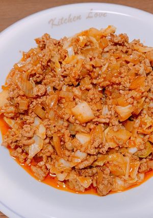 豚ひき肉のケチャップ炒め-レシピのメイン写真