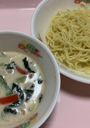 豆乳味噌スープのつけ麺★宇都宮給食-レシピのメイン写真