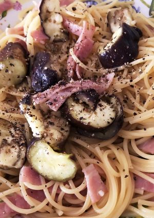 レンチンで！なすとベーコンのパスタ-レシピのメイン写真