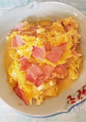 素麺瓜(金糸瓜)の卵とじ-レシピのメイン写真