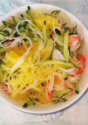 素麺瓜(金糸瓜)の酢の物-レシピのメイン写真