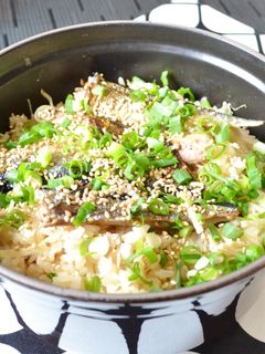 簡単!サンマの炊き込みご飯♪-レシピのメイン写真