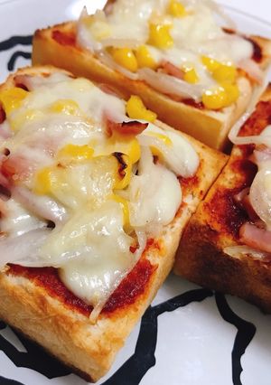 即興ピザトースト-レシピのメイン写真