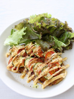 華やかな【夏野菜マヨのポークソテー】-レシピのメイン写真