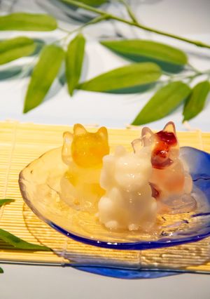 寒天ねこ涼菓-レシピのメイン写真