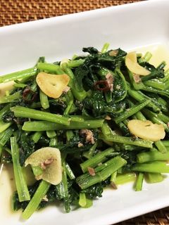 小松菜のアンチョビ炒め-レシピのメイン写真