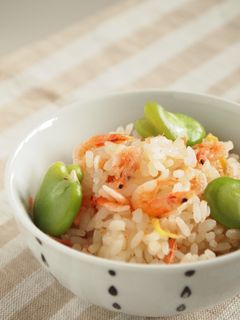 vol.2 そら豆と桜えびの香りご飯-レシピのメイン写真