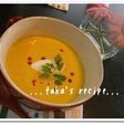 フワっと甘いかぼちゃの冷製スープ
