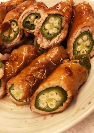 オクラの豚肉巻き-レシピのメイン写真