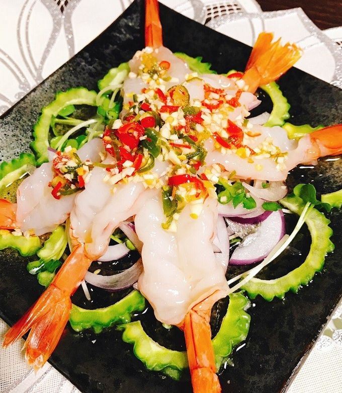 激辛タイ風海老のカルパッチョ by 食べタイblog 【クックパッド