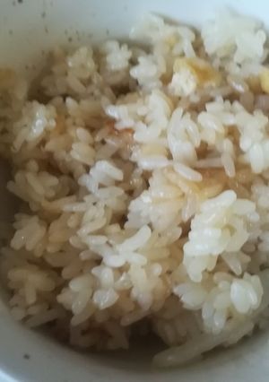 アヒージョの残り汁で炊き込みご飯-レシピのメイン写真