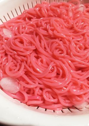 色付きひやむぎ-レシピのメイン写真