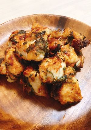 大葉でサッパリ！鶏むね肉のカリカリ唐揚げ-レシピのメイン写真