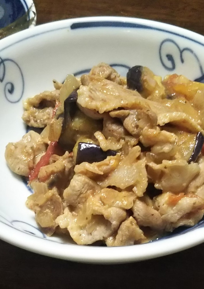 ナスとトマトと豚肉のピリ辛中華炒め-レシピのメイン写真
