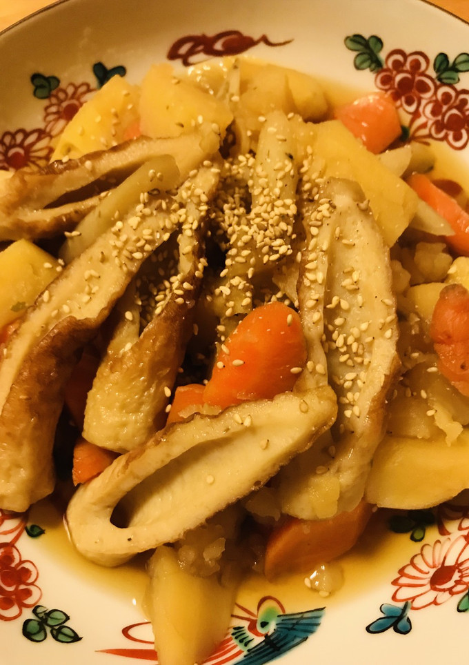 お弁当のおかず可●竹輪と根菜のあまから煮-レシピのメイン写真