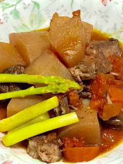 豚肉と大根のトマト煮込み-レシピのメイン写真