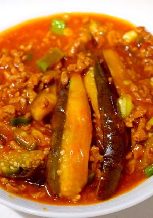 コチュジャンひとつで簡単！麻婆茄子-レシピのメイン写真