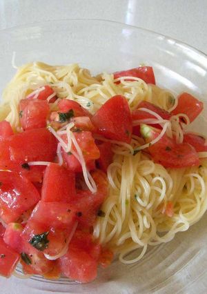 トマトの冷製パスタ（カッペリーニ）-レシピのメイン写真