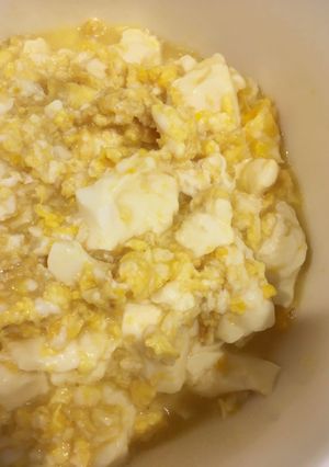 豆腐卵のめんつゆ和え-レシピのメイン写真
