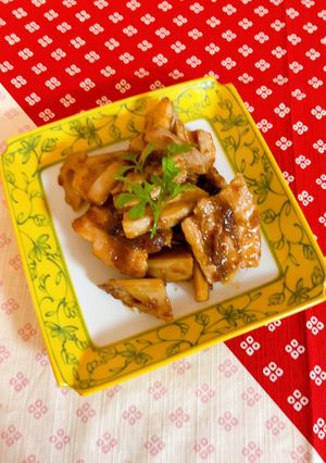 豚バラ肉とレンコンの辛味蒸し-レシピのメイン写真