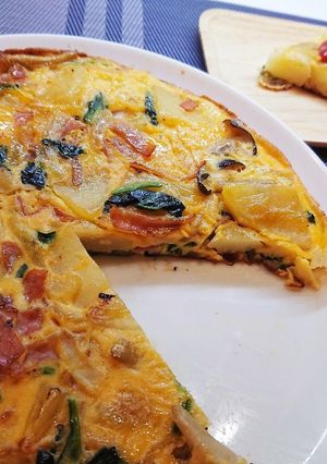 子どもと作れる！スパニッシュオムレツ-レシピのメイン写真