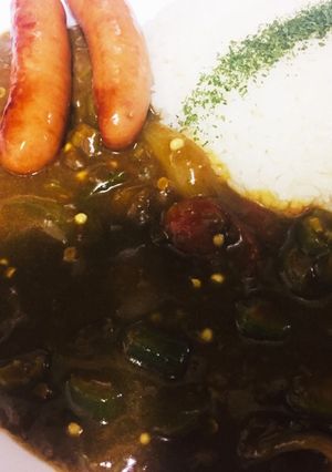オクラと玉ねぎの夏野菜カレー！時短！-レシピのメイン写真