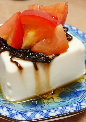 トマトと塩昆布の中華冷奴-レシピのメイン写真