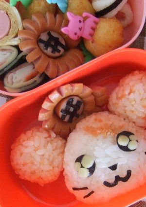 キャラ弁✿ハム太郎♥♡♥-レシピのメイン写真