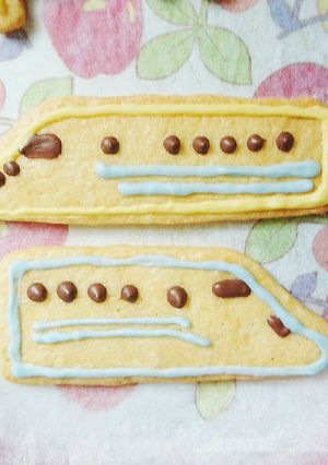 チョコペンで簡単!新幹線クッキー-レシピのメイン写真