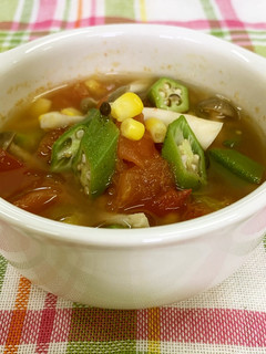 彩り夏野菜の中華スープ*簡単・うま塩-レシピのメイン写真
