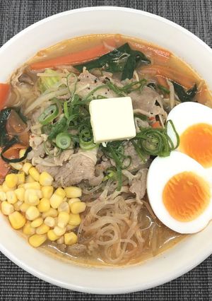 糖質☆乾燥こんにゃくパスタで味噌ラーメン-レシピのメイン写真