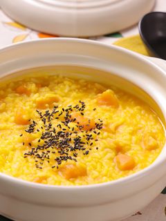 ごはんで簡単♪かぼちゃのしょうが塩粥-レシピのメイン写真