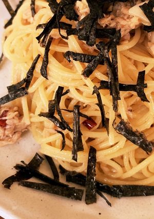 ごま油香るピリッとツナぺぺロンチーノ-レシピのメイン写真