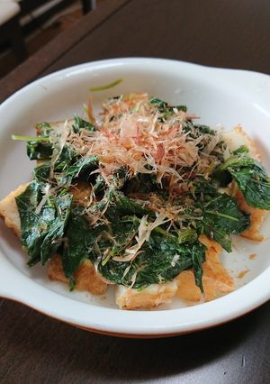 厚揚げのモロヘイヤかけ-レシピのメイン写真