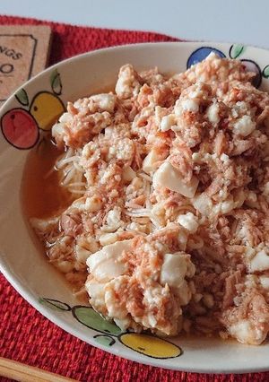 ツナと豆腐のピリ辛素麺-レシピのメイン写真
