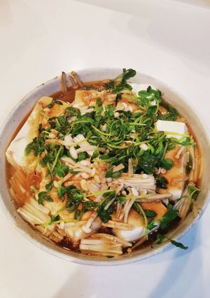 レンジで簡単♪豆腐のあったか煮-レシピのメイン写真