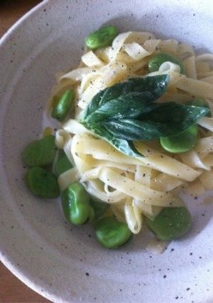 一緒にゆでる！楽チン！そら豆の塩パスタ♪-レシピのメイン写真
