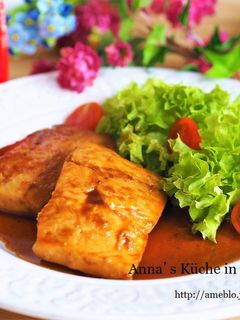 焼肉のタレでコクうま♪簡単!鮭の照り焼き-レシピのメイン写真