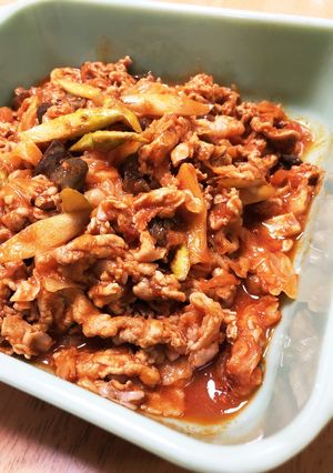 冷凍キャベツで簡単！豚肉のトマト煮-レシピのメイン写真