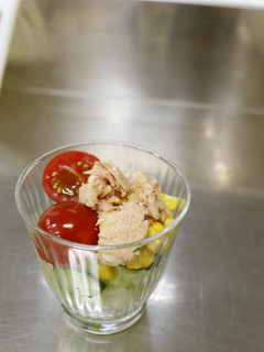 夏野菜カップサラダ-レシピのメイン写真