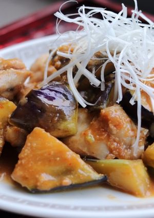 鶏となすのピリ辛味噌炒め-レシピのメイン写真