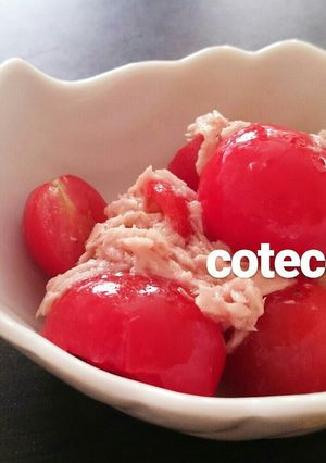 簡単副菜に★ツナとミニトマトの和え物-レシピのメイン写真