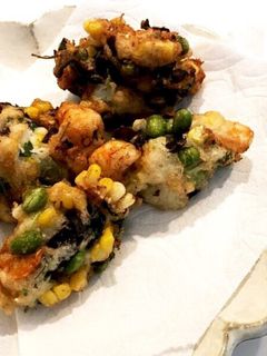 とうもろこしと枝豆ときくらげのかき揚げ-レシピのメイン写真